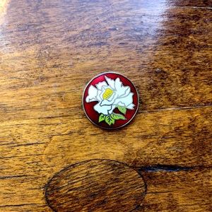 Vintage Enamel Coat Button